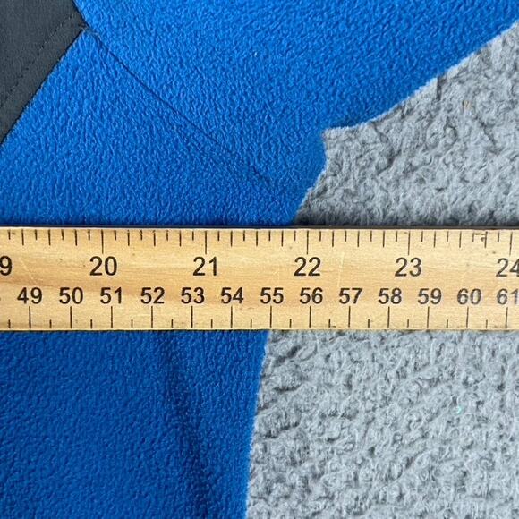 The North Face 1/4 Zip Pullover Fleece Sweater Men's Large Blue Pocket Outdoors - Picture 5 of 9